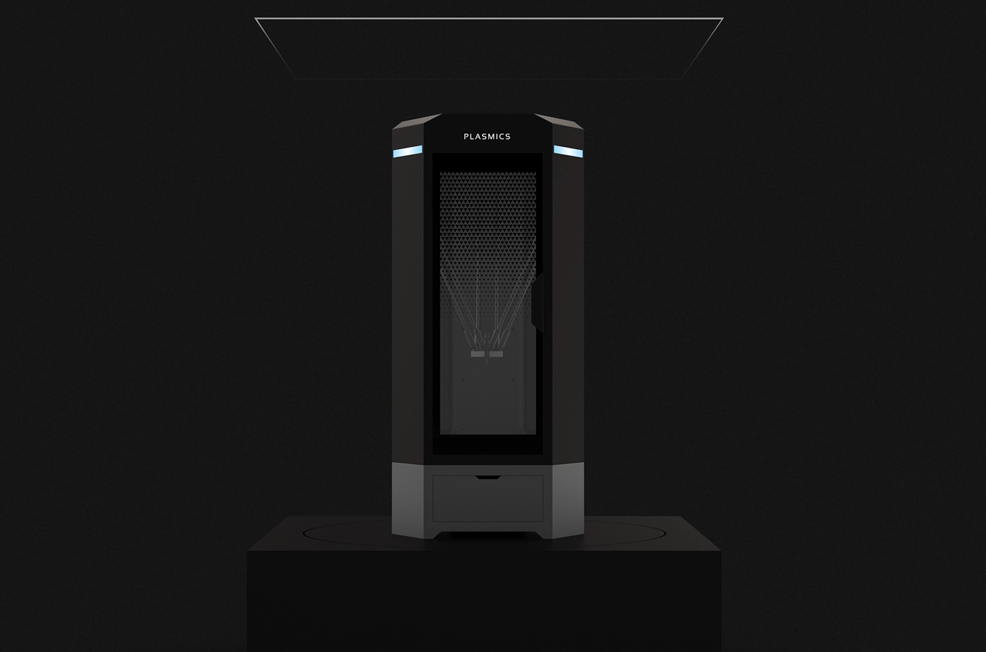 Hochwertiges Industrial Design Gehäuse für den Plasmics 3D-Drucker, entworfen von Golser Design.